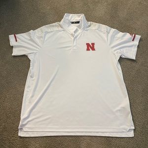 2019 White Nebraska Coaches Polo